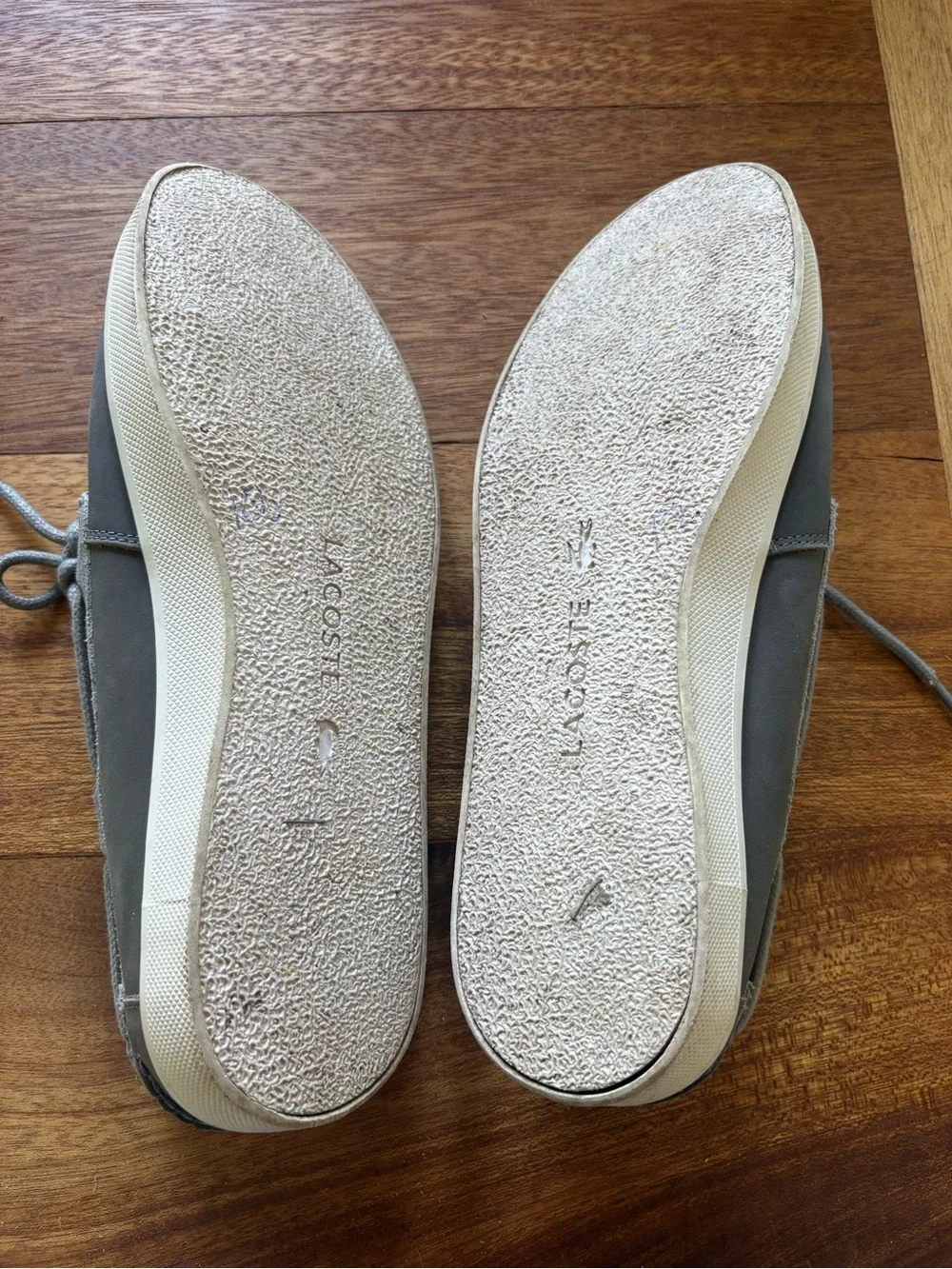 Lacoste keellson Men's Suede Boat Shoes in grey